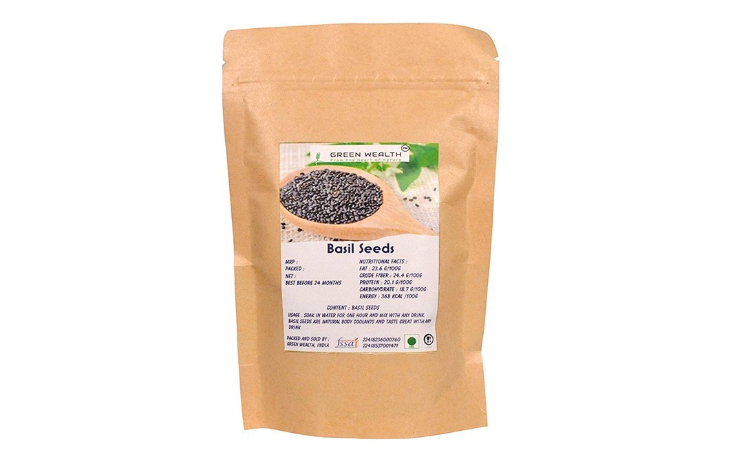 Green Wealth Basil Seeds    Pack  250 grams